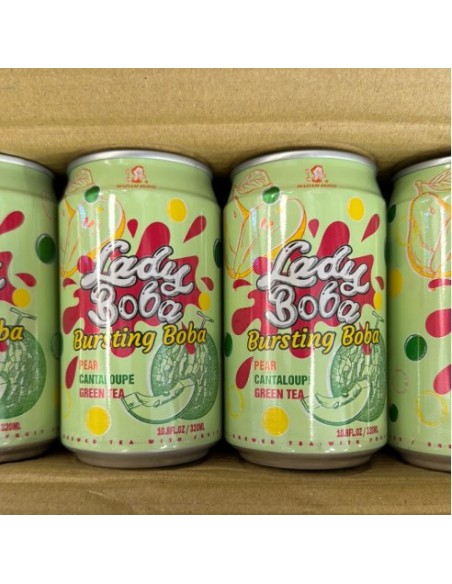 BOISSON THE VERT MELON et POIRE LADY BOBA 320ML*24/CT