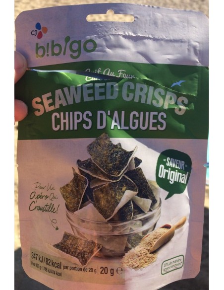 CHIPS ALGUE NATURE BIBIGO 20G