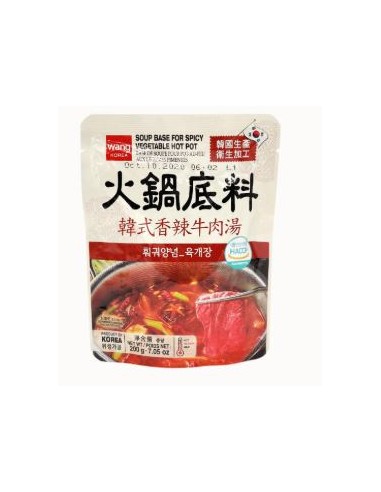 BASE DE SOUPE FONDU VEGETARIEN EPICE WANG 200G