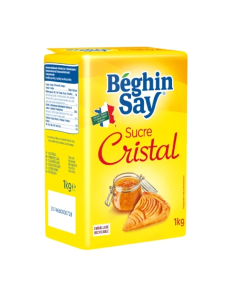 SUCRE CRISTAL EN POUDRE BOITE BEGHIN SAY 1KG
