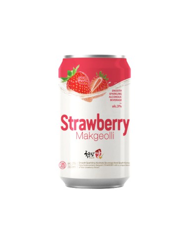 VIN DE RIZ MAKGEOLLI FRAISE 4% 350ML*6*4/CT