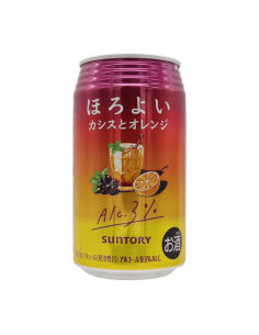 SODA CASSIS ORANGE SUNTORY HOROYOI ALC3% 350ML