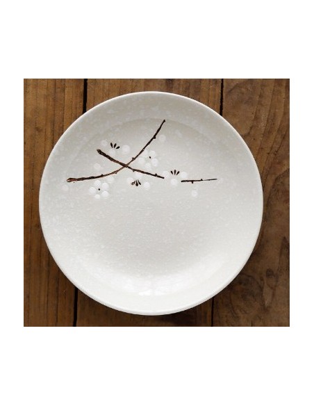 ASSIETTE CERAMIQUE NEIGE 18,8CM