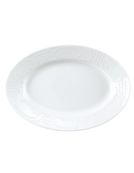 ASSIETTE OVAL FLEUR MOYEN