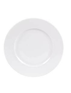ASSIETTE RONDE PORCELAINE ROSE "G"