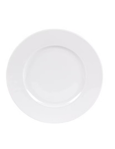 ASSIETTE RONDE PORCELAINE ROSE "P"