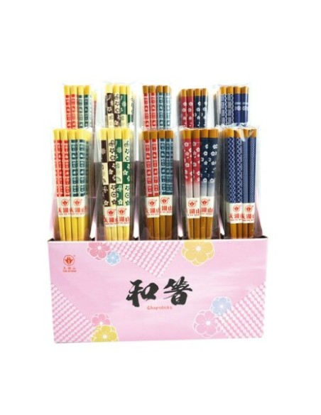 BAGUETTE BOIS DISPLAY 50PC/PAIRE SAC/BEUTEL X1