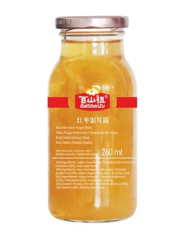 BOISSON DATTES ROUGE CHAMPIGNON NEIGES FUNGUS BAISHANZU 260ML
