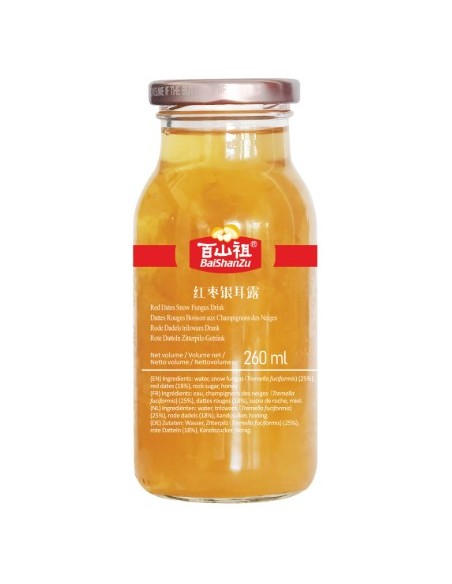 BOISSON DATTES ROUGE CHAMPIGNON NEIGES FUNGUS BAISHANZU 260ML