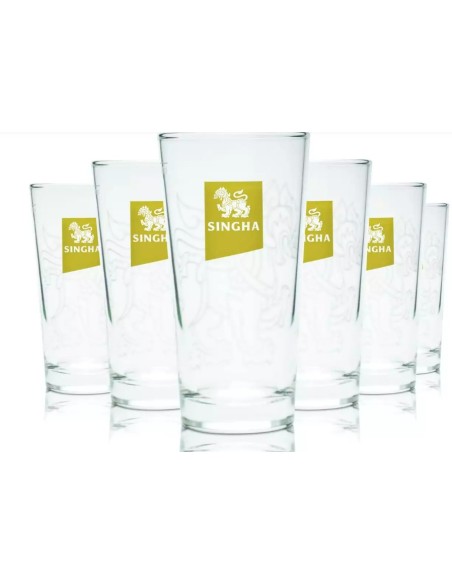 VERRE BIERE SINGHA 6P/BOITE