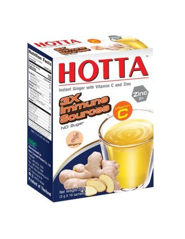 BOISSON INST GINGEMBRE AVEC ZINC ET VITAMIN C HOTTA 30G