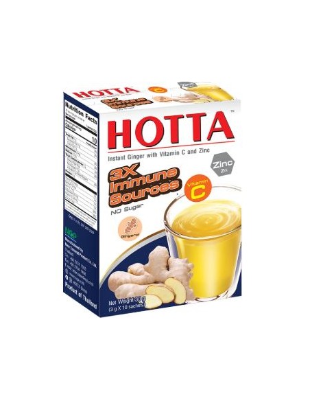 BOISSON INST GINGEMBRE AVEC ZINC ET VITAMIN C HOTTA 30G