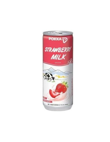 BOISSON LAIT A LA FRAISE POKKA 240ML*30/CT